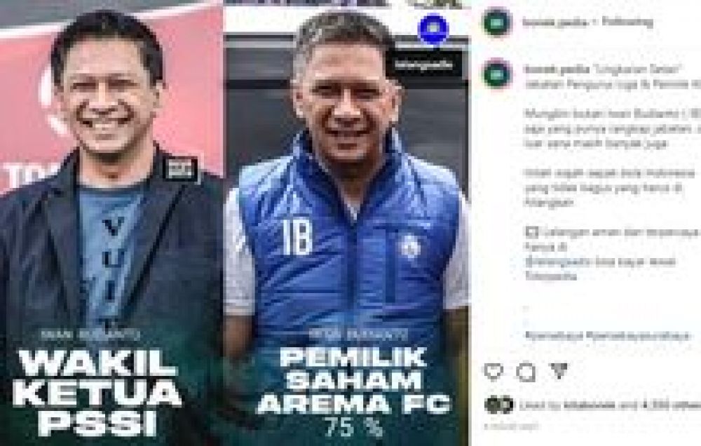 Cawaketum PSSI Masih Ada Nama' Lama, Mulai Dari IB Hingga Menpora
