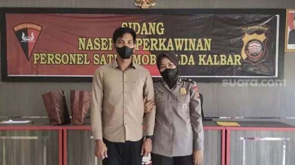 Viral Vidio Kisah Cinta Sopir Truk Ber Istri Polwan, Dipuji Warganet