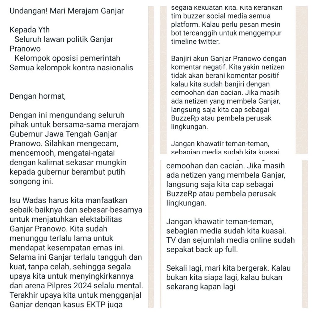 Beredar Surat Undangan Merajam Ganjar Pranowo, Netizen : Kejam Sekali!