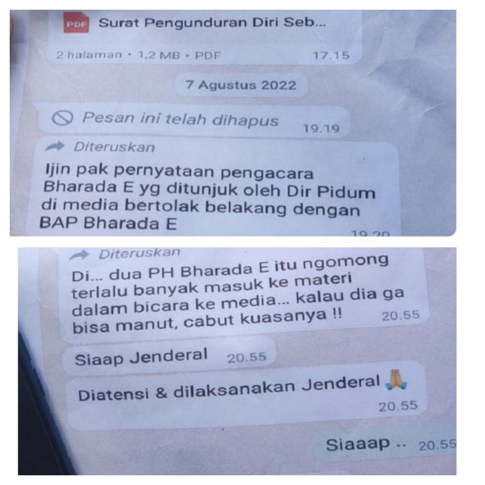 Forward Pesan Wa Diduga Dari Oknum Jendral Ke Deolipa, Isinya...