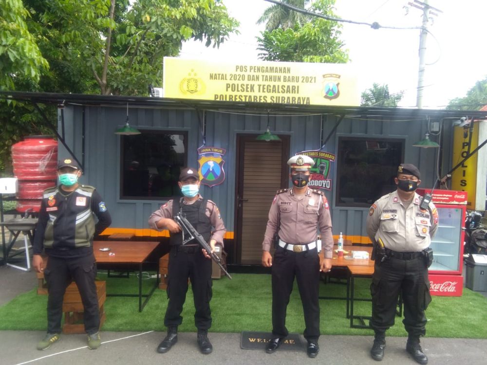 Polsek Tegalsari,Giat Pengamanan Gereja Sambut Nataru