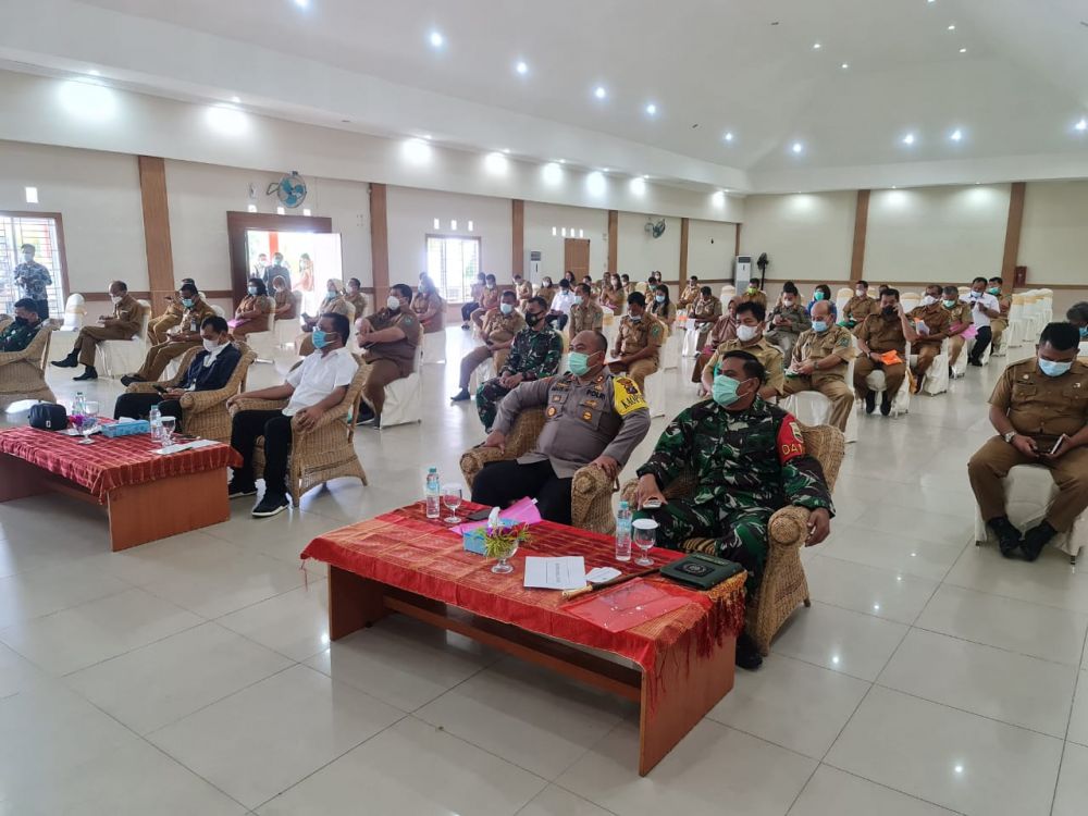 Kapolres Simalungun Hadiri Rapat Sosialisasi Penyaluran Vaksin Covid