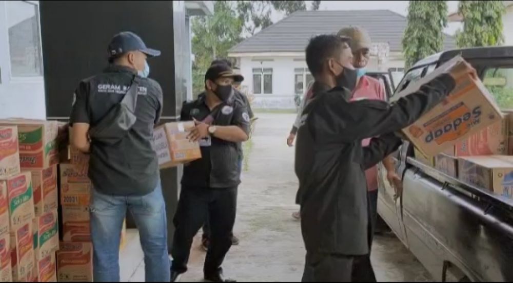 DPC Tangerang LSM Geram Banten Indonesia,Kawal Bantuan Korban APB