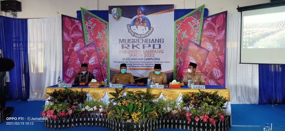Gelar Musrenbang 2022,Camat Camplong Fokus Pemberdayaan Dan Wisata