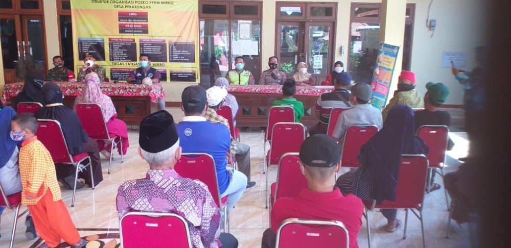 Bhabinkamtibmas Sukodono Berikan Edukasi Prokes Di Bulan Ramadhan