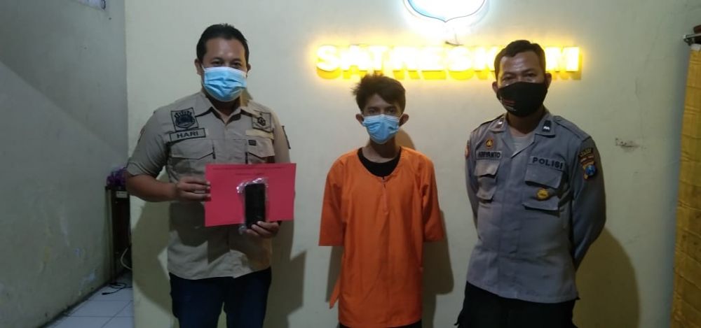 Jambret Yang Resahkan Warga, Akhirnya Ngandang Di Polisi Gresik