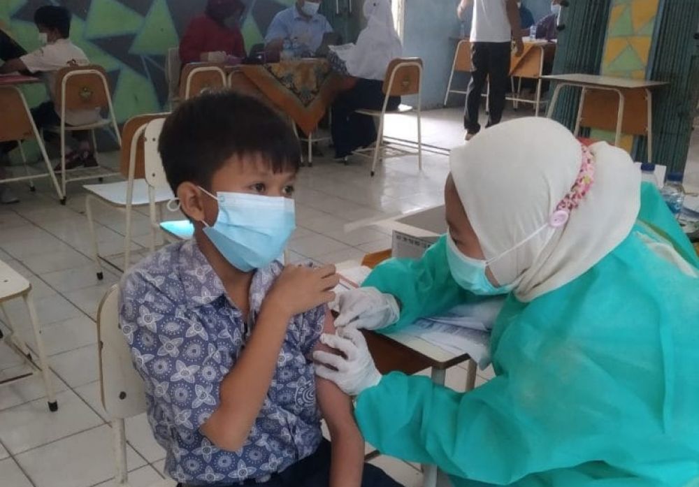 Ratusan Pelajar SMPN 1 Kosambi, Antusias Ikuti Suntik Vaksin Merdeka