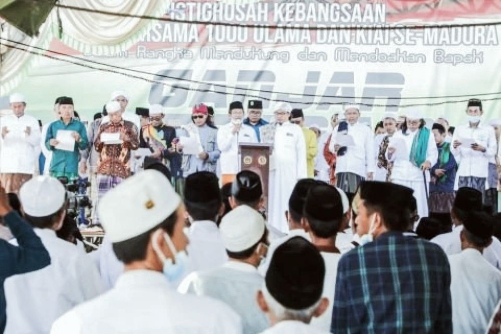 Ribuan Ulama Dan Kyai Madura Deklarasikan Dukung Ganjar Presiden