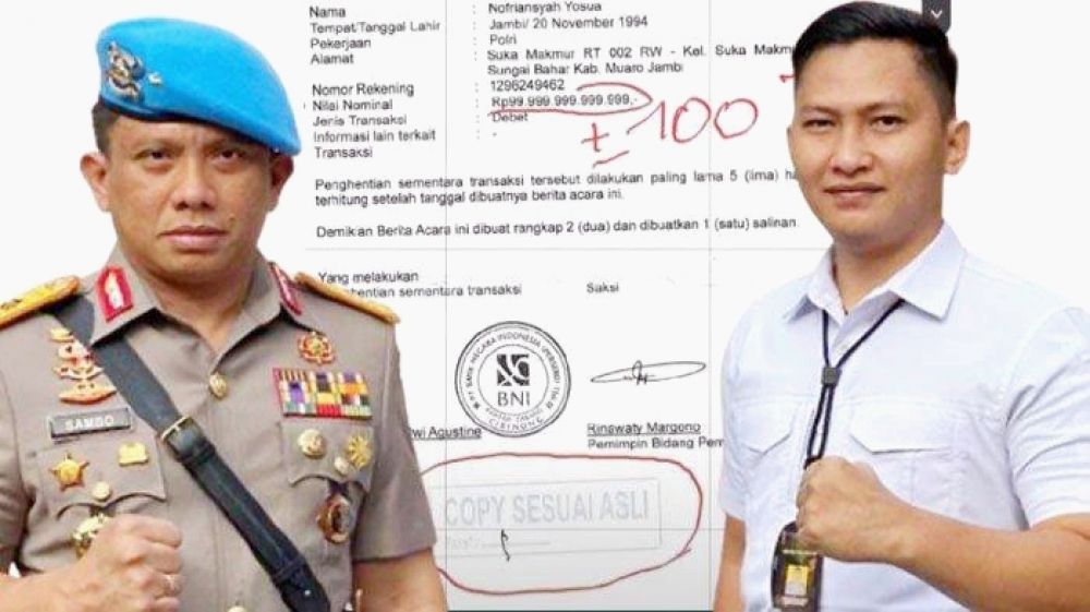 Isi Saldo Rekening Brigadir J Bernilai 100Triliun, Benarkah?