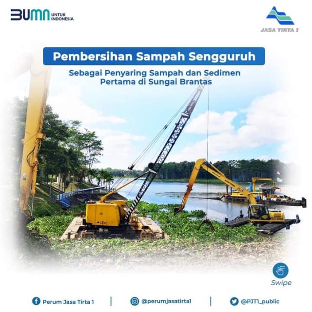 Perum Jasa Tirta1,bersih bersih Bendungan Sengguruh