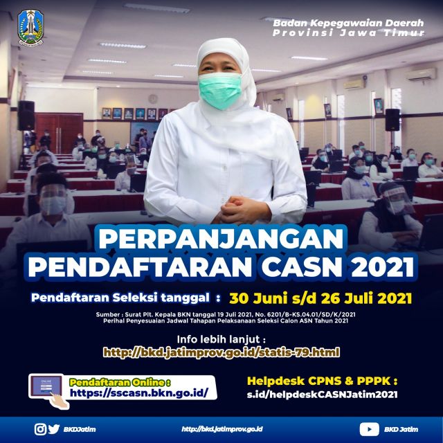 Pendaftaran CASN Diperpanjang, Kofifah Ajak Nakes Manfaatkan Peluang