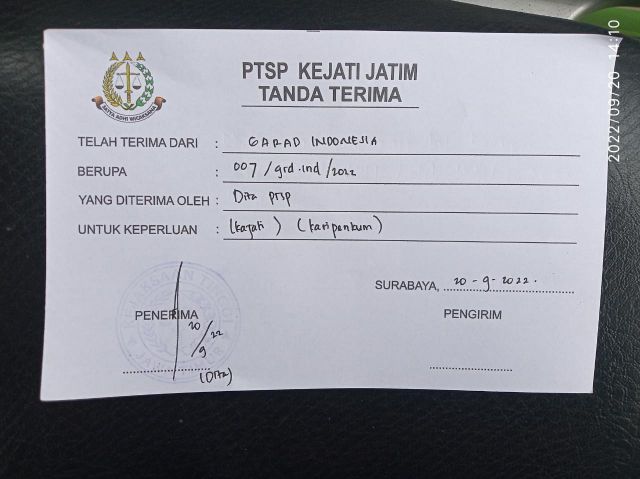 Kasi Penkum Kejati Jatim Di Somasi Kedua, Garad Tegaskan Hal Ini