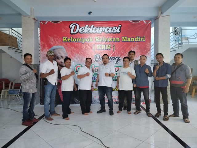 KRM Deklarasi Dukung Ganjar Pranowo Presiden RI Periode 2024-2029