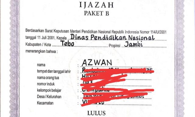 Diduga Gunakan Ijazah Palsu, Kades Medan Sri Tebo Gerah Ditanyai media