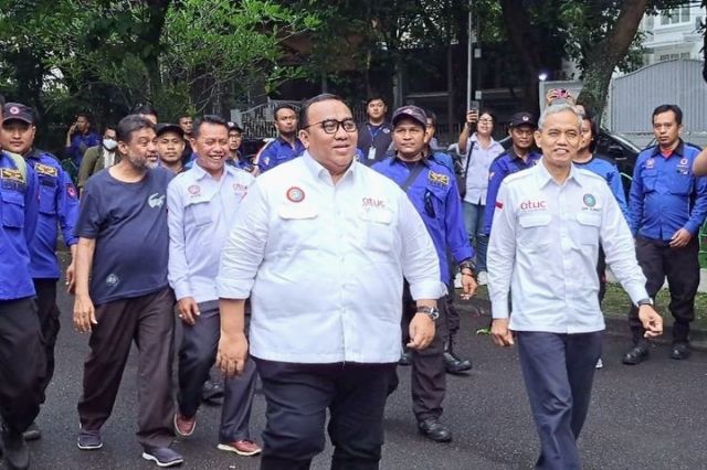 Usai Aksi Mau Day, KSPSI Dan Partai Buruh Temui Ganjar Pranowo