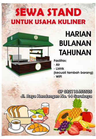 Mau Jualan Kuliner? Sewa Stand Di Sini Murah Area Surabaya Barat